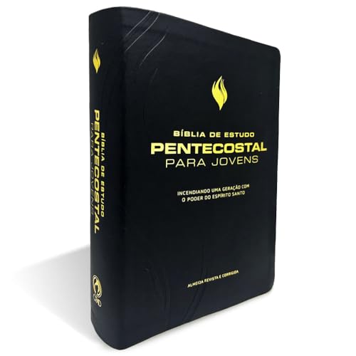 Ler Bíblia de estudo pentecostal para jovens - Média preta, do autor Vários Autores